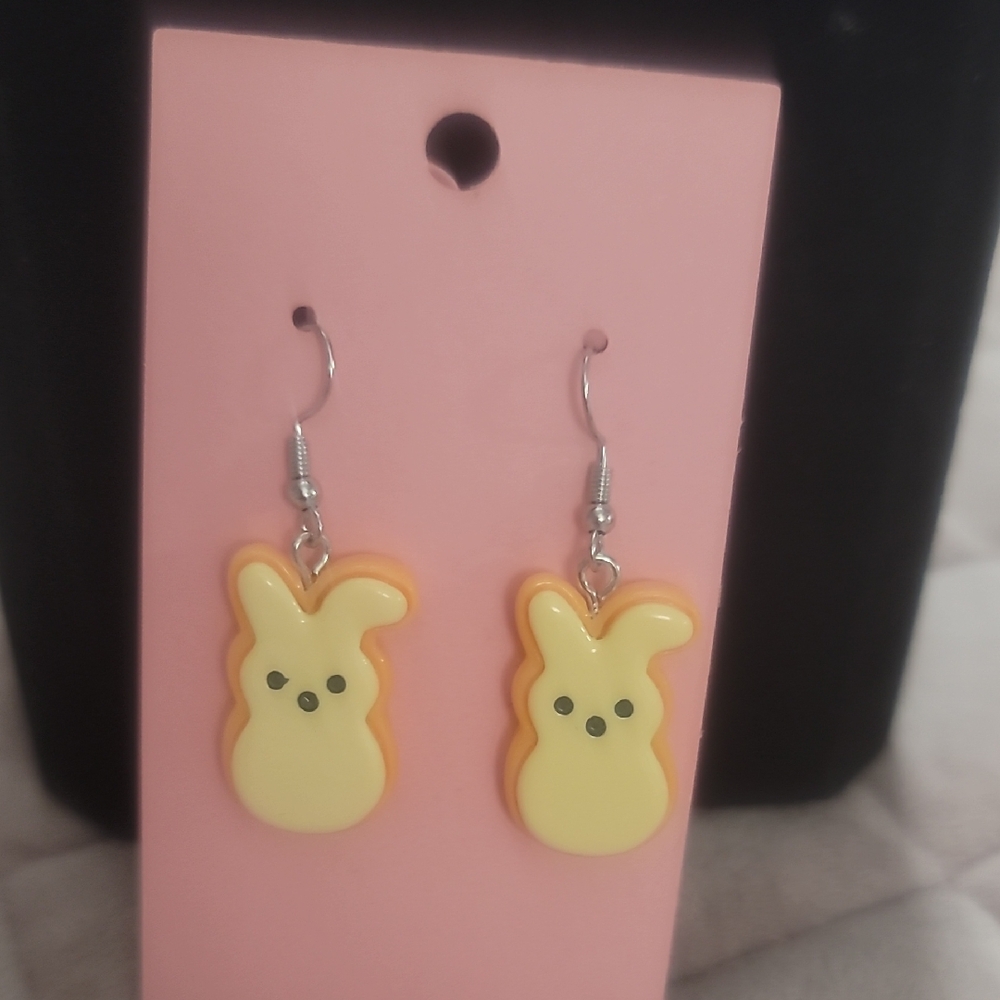 Cute Yellow Bunny Earrings